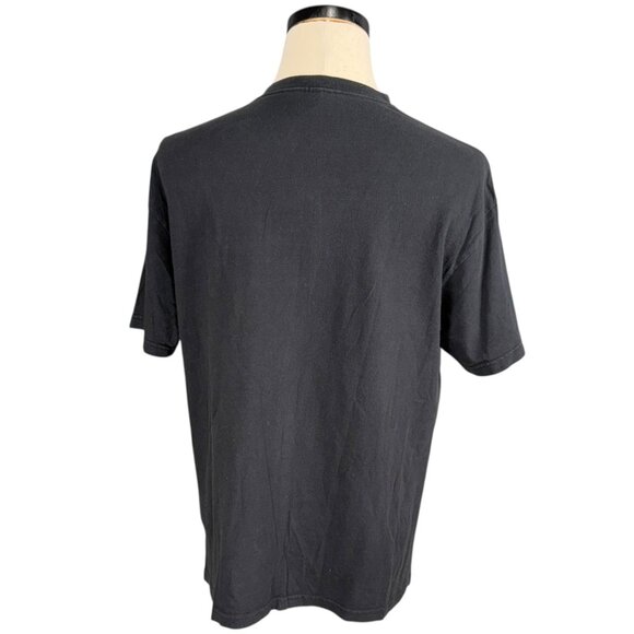 Delta Pro Weight Chillin With My Peeps Black Graphic T-Shirt 100% Cotton Short L - Picture 3 of 7